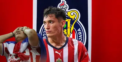 Aficionado de Chivas junto a Jesús Orozco Chiquete / FOTO IMAGO7