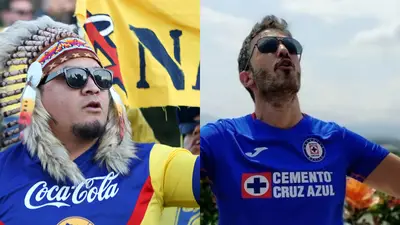 Aficionado del América y aficionado del Cruz Azul Foto: GQ México/ Debate