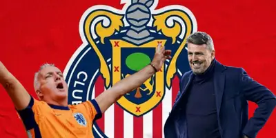 Aficionado neerlandés junto a Òscar García / FOTO GETTY IMAGES