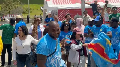 Aficionados de Repúlica del Congo en el Estadio Akron
