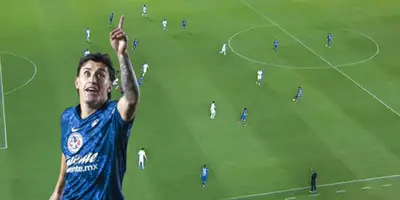 Alejandro Zendejas en el gol ante León / FOTO X
