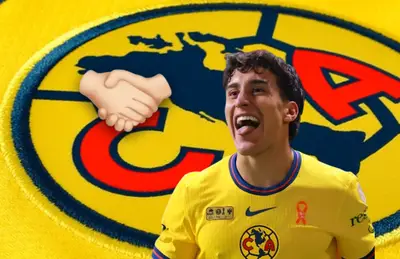 Alejandro Zendejas y emoji de apretón de manos/Foto Club América.