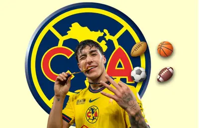 Alejandro Zendejas y pelotas de otros deportes a su lado/Foto Club América.