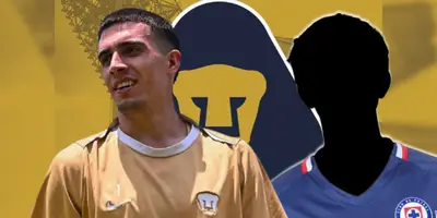 Álex Padilla junto a futbolista incógnito de Cruz Azul / FOTO JUAN FÚTBOL