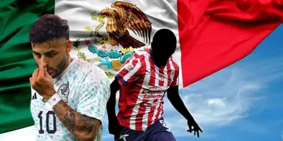 Alexis Vega junto a futbolista incógnito de Chivas / FOTO EXCÉLSIOR