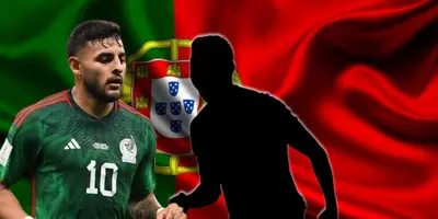 Alexis Vega junto a futbolista incógnito / FOTO AS MÉXICO