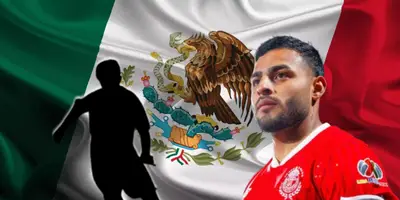 Alexis Vega junto a futbolista incógnito / FOTO RÉCORD