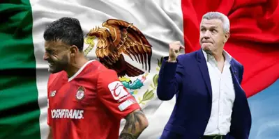 Alexis Vega junto a Javier Aguirre / FOTO FÚTBOL TOTAL