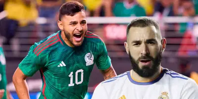 Alexis Vega junto a Karim Benzema / FOTO EL ESPECTADOR DE CARACAS