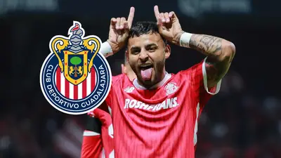 Alexis Vega-Toluca-Chivas / Foto: Olé