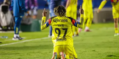 Allan celebrando. Foto: Club América