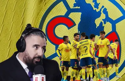 Álvaro Morales y jugadores del América/Foto Soy Fútbol.