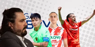 Amaury Vergara junto a Dieter Villapando, Alexis Peña y Ricardo Angulo / FOTO MARCA