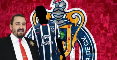 Amaury Vergara junto a futbolista incógnito de Rayados / FOTO PUMA