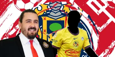 Amaury Vergara junto a futbolista incógnito del América / FOTO MILENIO