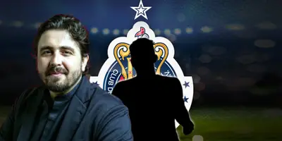 Amaury Vergara junto a futbolista incógnito / FOTO CANCHA