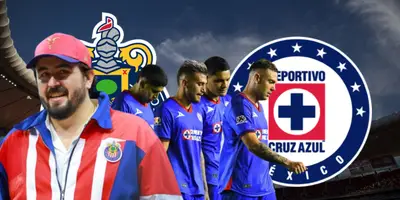 Amaury Vergara junto a futbolistas de Cruz Azul / FOTO YAHOO DEPORTES