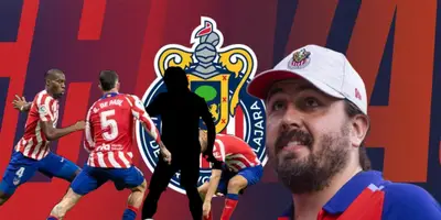 Amaury Vergara junto a futbolistas del Atlético de Madrid / FOTO MEDIOTIEMPO