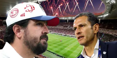 Amaury Vergara junto a Jaime Lozano / FOTO FUTBOL TOTAL