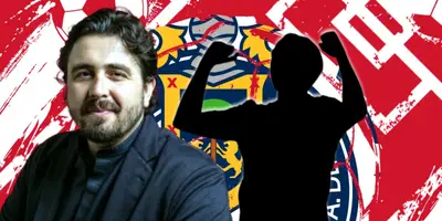 Amaury Vergara junto a jugador incógnito / FOTO CANCHA