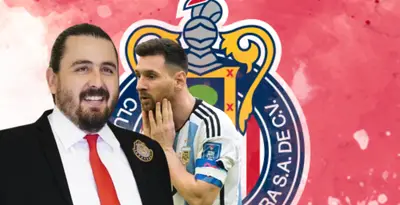 Amaury Vergara junto a Lionel Messi / FOTO AFP