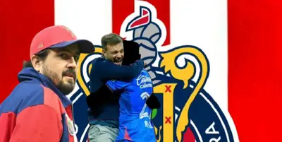 Amaury Vergara junto a Martín Anselmi y futbolista incógnito de Cruz Azul / FOTO IMAGO7