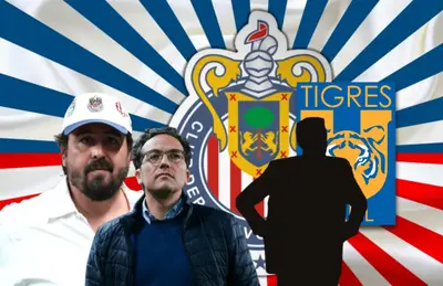 Amaury Vergara, Mauricio Culebro y silueta de entrenador/Foto Primera Plana MX.