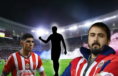 Amaury Vergara, Víctor Guzmán y silueta de futbolista/ Foto Soy Fútbol