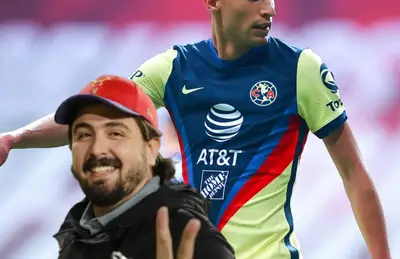 Amaury Vergara y jugador de las Águilas/Foto El Club América.