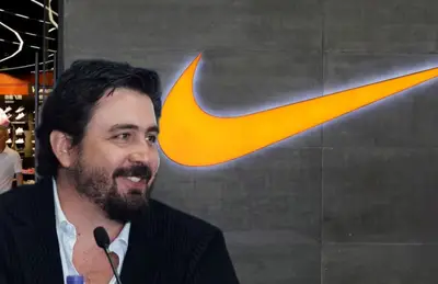 Amaury Vergara y logotipo de Nike/Foto Nike o WP.