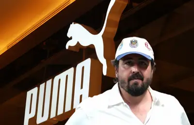 Amaury Vergara y tienda 'Puma'/Foto Revista Ganar Ganar.