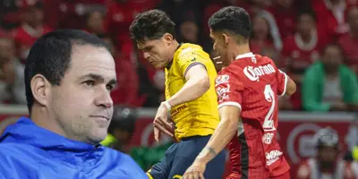 André Jardine en el Toluca vs América / FOTO X