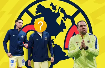 André Jardine frotando manos, Diego Valdés y otro jugador oculto/ Foto Club América.