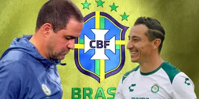 André Jardine junto a Andrés Guardado / FOTO BOLAVIP