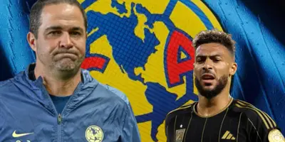 André Jardine junto a Denis Bouanga / FOTO MEXSPORTS