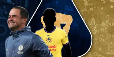 André Jardine junto a fubtolista incógnito del América / FOTO EXCÉLSIOR