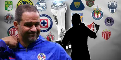 André Jardine junto a futbolista incógnito / FOTO EL UNIVERSAL