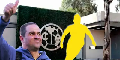 André Jardine junto a futbolista incógnito / FOTO GOAL