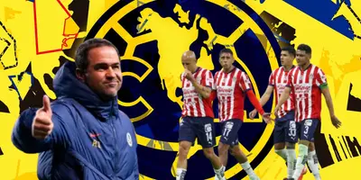 André Jardine junto a futbolistas de Chivas / FOTO MILENIO