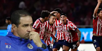 André Jardine junto a futbolistas de Chivas / FOTO UNANIMO DEPORTES