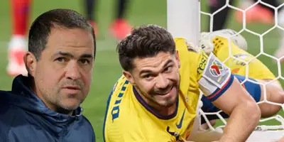 André Jardine junto a Henry Martín / FOTO GETTY IMAGES