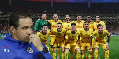 André Jardine junto a los jugadores del América / FOTO UNANIMO DEPORTES