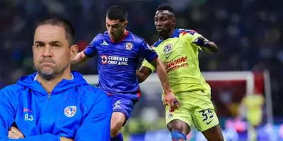 André Jardine junto al Cruz Azul vs América / FOTO Juan Luis Díaz