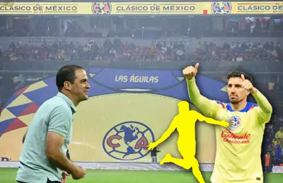 André Jardine y Diego Valdés haciendo 'ok'/Foto Récord.