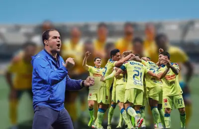André Jardine y jugadores del América/ Foto Club América.