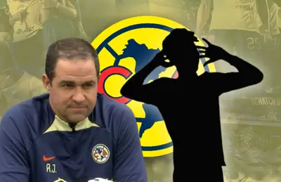 André Jardine y Ozziel Herrera en forma de silueta/Foto América y Ya.