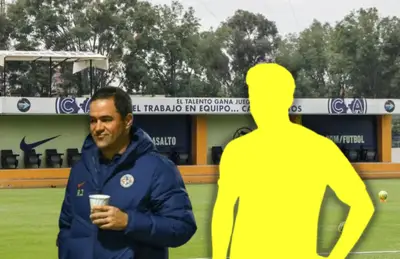 André Jardine y silueta de futbolista/Foto Bolavip.