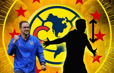 André Jardine y silueta de futbolista/Foto ESPN.