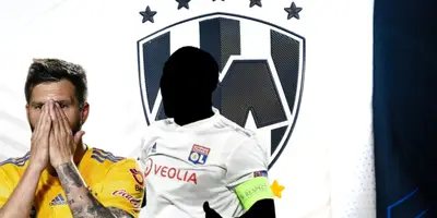 André Pierre Gignac junto a futbolista incógnito del Lyon / FOTO X