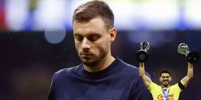 Anselmi cabizbajo tras perder la final vs América. Foto: El Universo